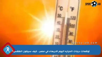 توقعات درجات الحرارة اليوم الأربعاء في مصر.. كيف سيكون الطقس؟